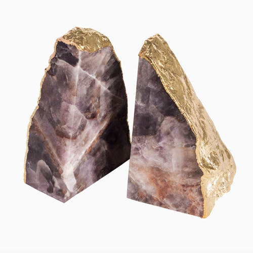 Amethyst Bookends