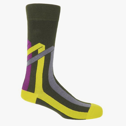Peper Harow Ribbon Stripe Men's Socks