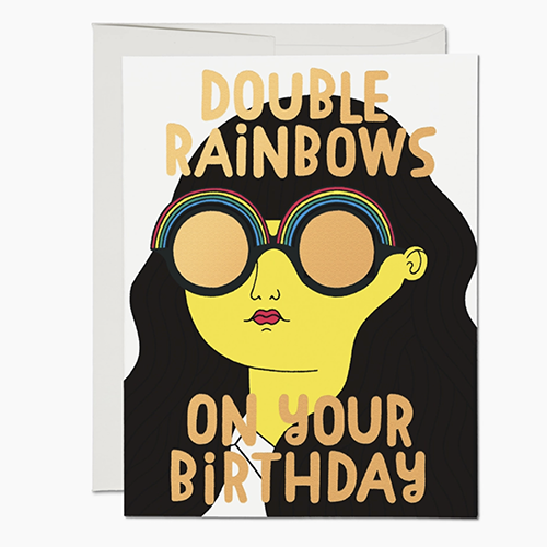 Double Rainbows Card