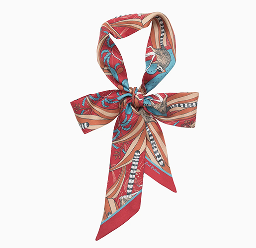 Madagascar Silk Skinny Scarf