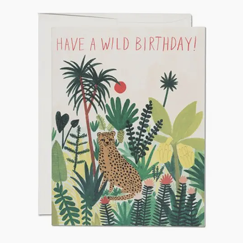 Cheetah Birthday Card