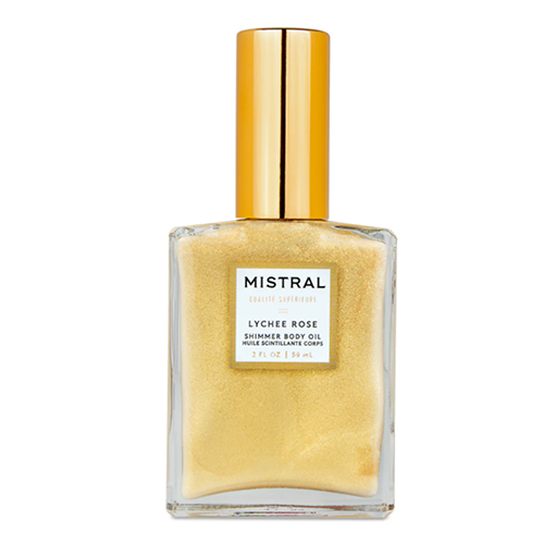 Mistral Luxe Shimmer Body Oil Lychee Rose