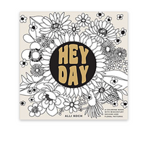 Heyday- A Retro Flower Design Coloring Book