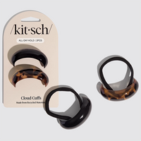 Kitsch Black & Tort Cloud Cuffs Medium