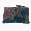 Napoli Velvet Pouch Bluish Flower