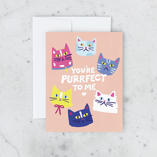 Purrfect To Me Card