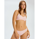 Blush Micro Lace Trim Thong Soft Pink
