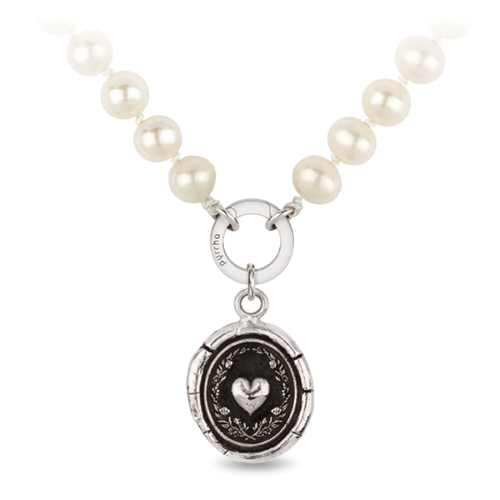 Collier en perles d'eau douce noué de Pyrrha Self Love