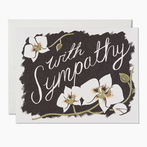 Card Sympathy Orchids
