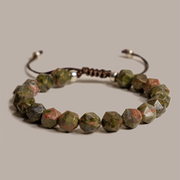 Unakite Men's Bracelet