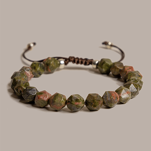 Unakite Men's Bracelet