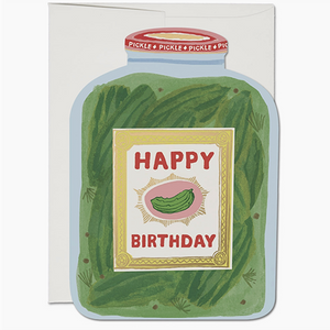 Carte d'anniversaire de cornichon