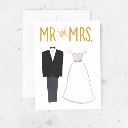 Card Bride and Groom