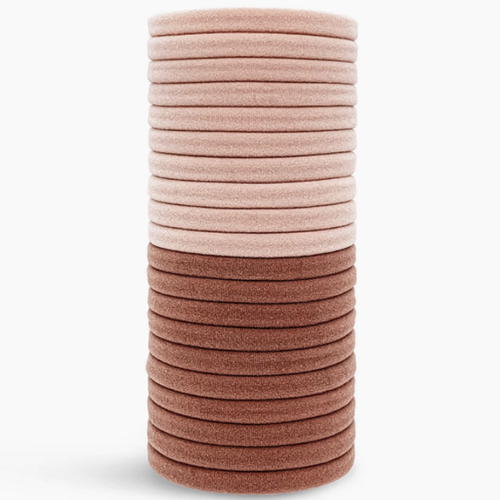 Kitsch Eco Friendly Nylon Elastics Blush- set 20