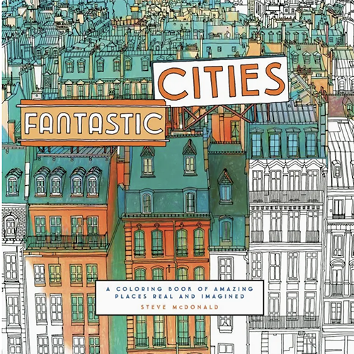 Fantastic Cities Coloring Book
