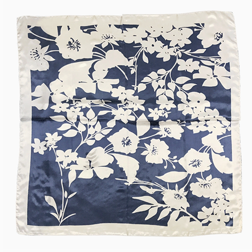 Silk Satin Scarf Silhouette