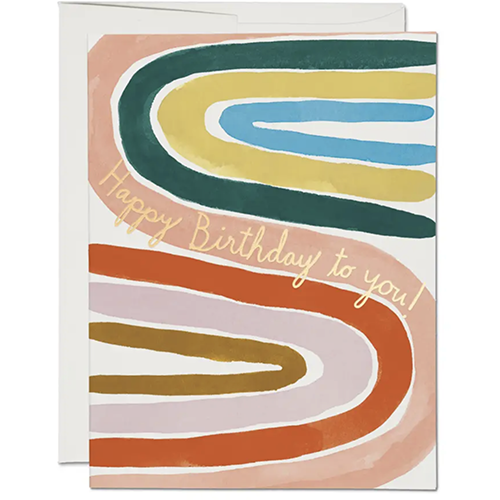 Carte Arc-en-ciel Anniversaire
