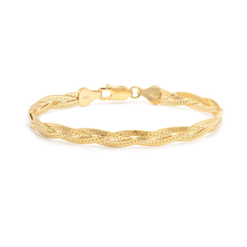 Leah Alexandra Braided Herringbone Bracelet