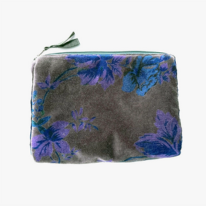 Napoli Velvet Pouch Grey