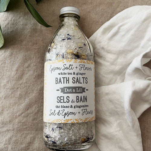 Dot & Lil White Tea & Ginger Bath Salt