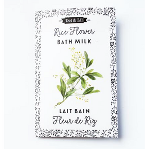 Dot and Lil Rice Flower Bath Milk Sachet