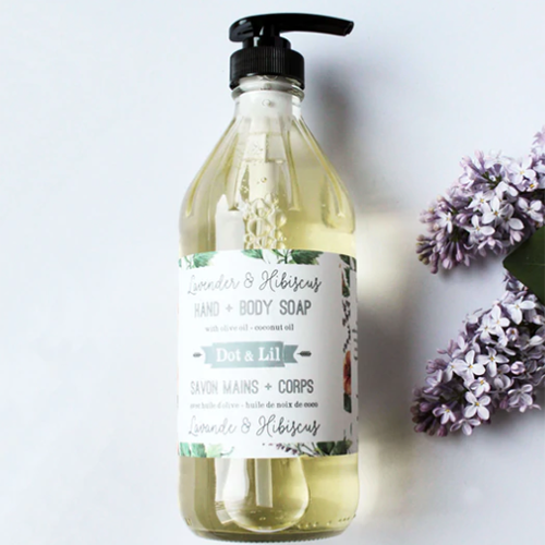 Dot & Lil Lavender Hibiscus Liquid Soap