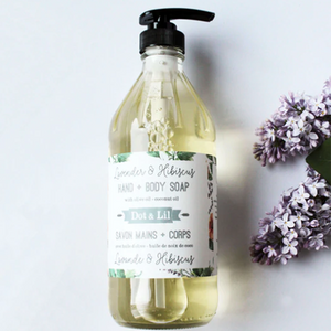 Dot & Lil Lavender Hibiscus Liquid Soap