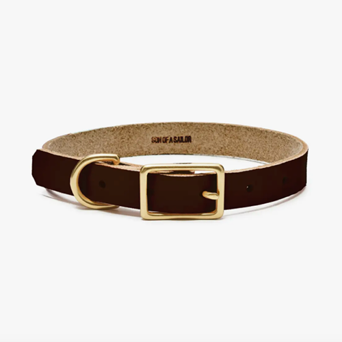 Collier pour chien Willis brun foncé moyen