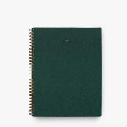 Appointed Notebook Hunter Green Lined
