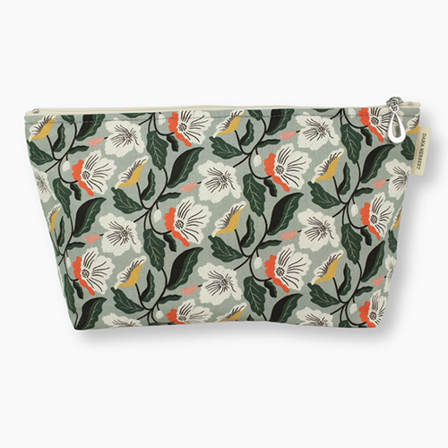 Makeup Bag White Poppy