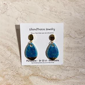 Lili & Trotro Drop Earrings Mediterranean
