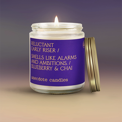 Anecdote Candle Reluctant Early Riser