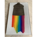 Assiette de Peinture Arc-en-Ciel Maison Yiliy