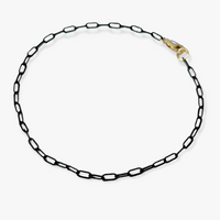 Men's Jezebel Paperclip Bracelet Black