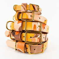 Collier pour animal de compagnie marbré à la main - Neutre