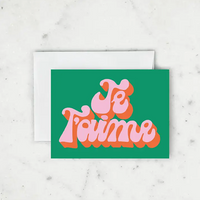 Carte Je T'Aime