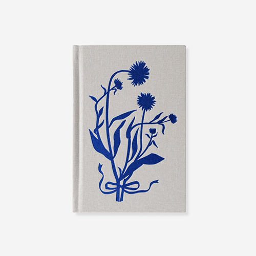 Blue Flora Linen Bound Journal