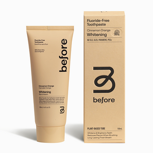 Before Fluoride-Free Whitening Cinnamon Orange