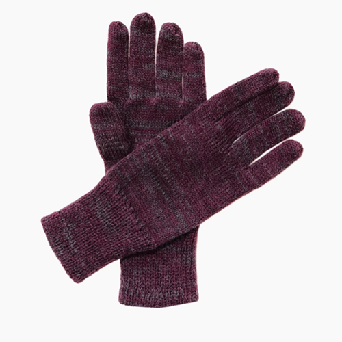 Gants Pixel Aubergine