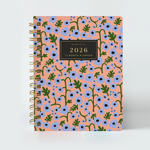 Planificateur de Poche Floral Corail 2026