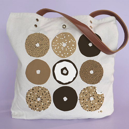 Bagels Canvas Tote