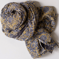 Double Gauze Scarf Banhi Mustard