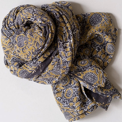 Double Gauze Scarf Banhi Mustard