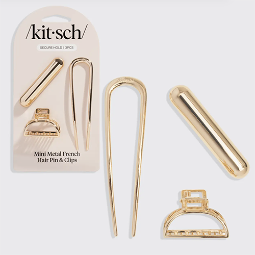 Kitsch Mini Metal French Hair Pin & Clips