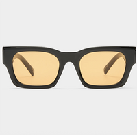 Le Specs Shmood Black Amber Tint