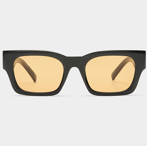 Le Specs Shmood Black Amber Tint