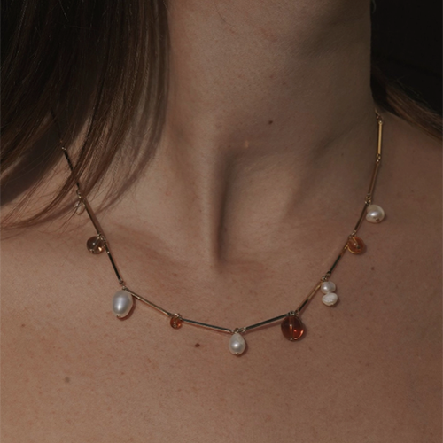 Lindsay Lewis Fete Necklace Tan