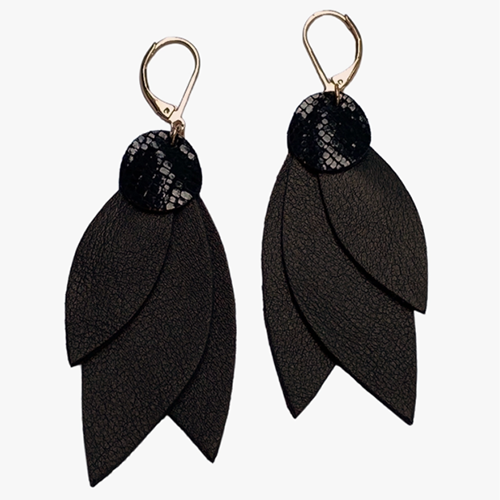 Celeste Noir Earrings Matte