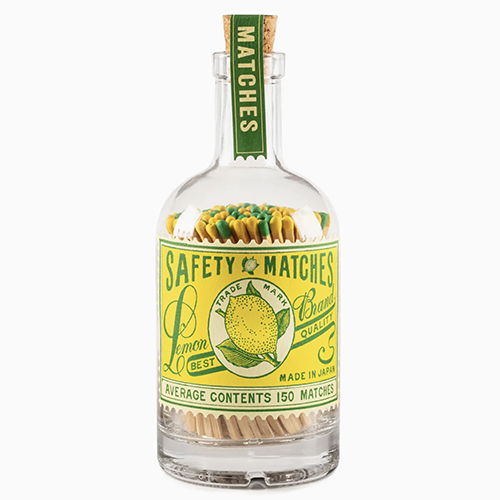 Bouteille en verre Allumettes Citron