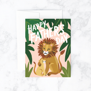 Card  Father's Day Lion